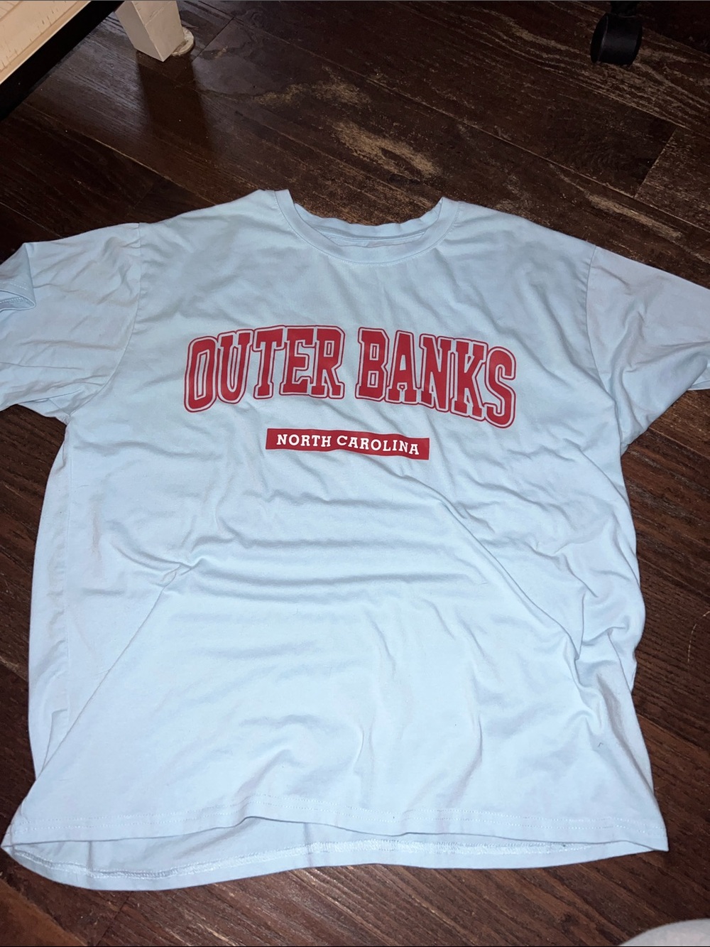 Outer Banks North Carolina Men's Light Blue Graphic T-Shirt